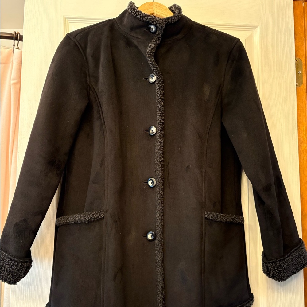 L.L. Bean Black Shearling Jacket